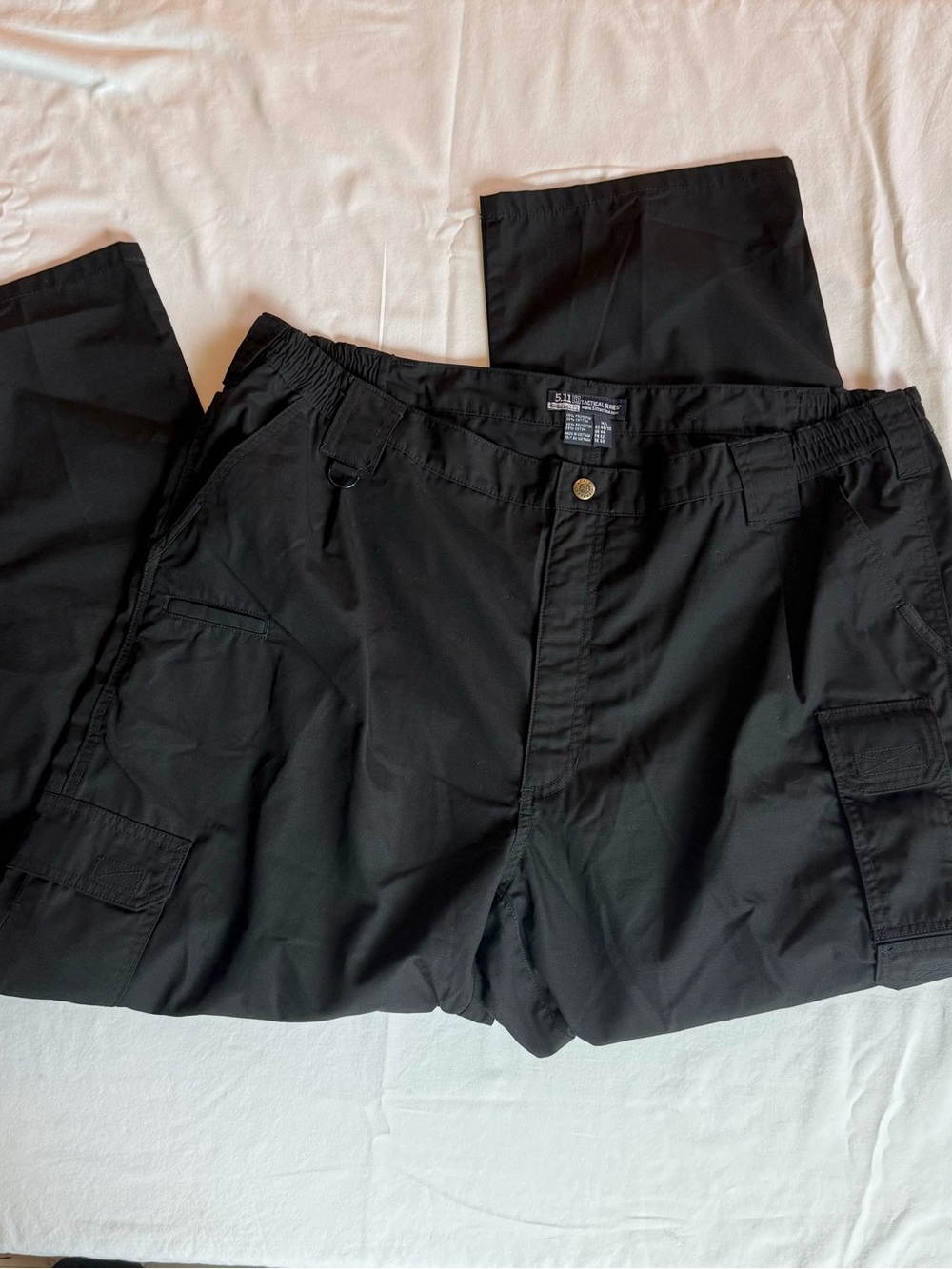 5.11 Tactical Pants Mens 44x30 Black Cargo Utility Outdoor Hiking Ripstop 74273